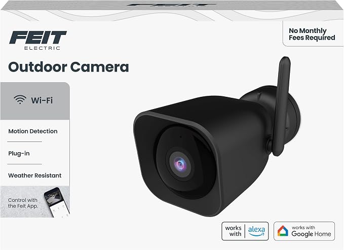 Feit Electric CAM/WM/WiFi 1080p HD Outdoor WiFi Smart Home Security Camera with Night Vision