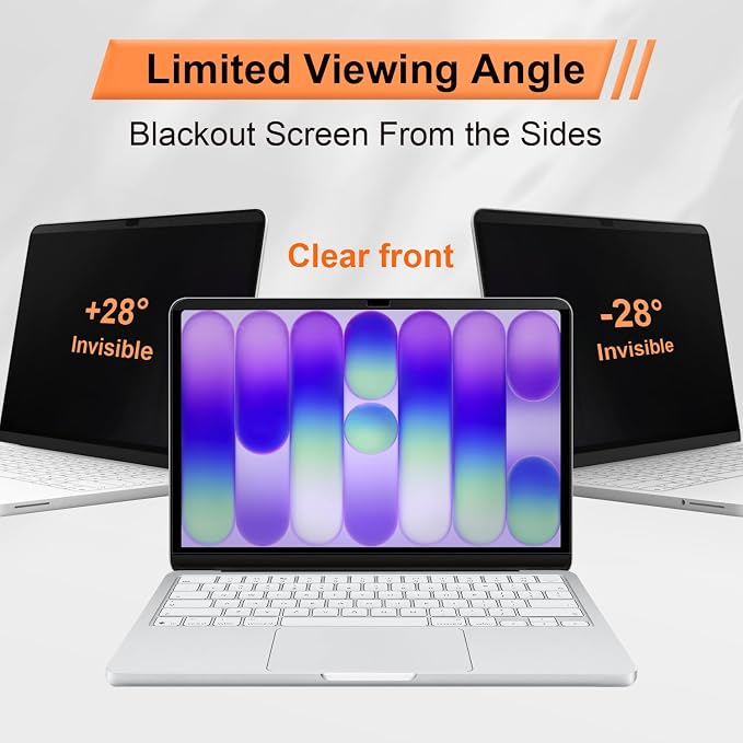 Magnetic Privacy Screen for MacBook Neo 13 Inch A18 Pro 2026, Matte Removable Anti Glare Blue Light Filter