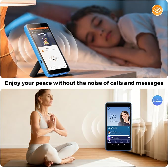 innioasis G5 MP3 Player with Bluetooth and WiFi, 160GB Player with Spotify, Spotify Kids, Pandora, Play Store, Parental Manager App, Calm, 4" HD Full Touch Screen MP4 Music Player for Kids (Blue)