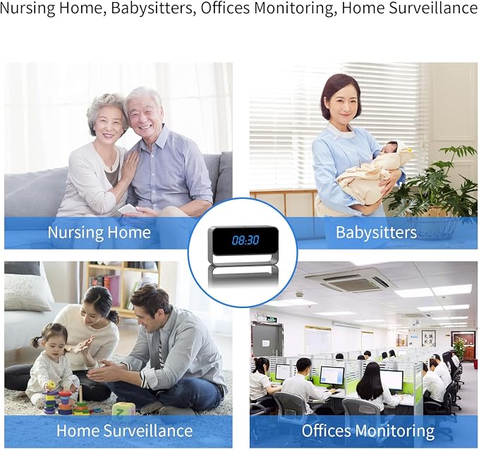 Wirelee Security Camera - Full HD 1080P - WiFi Nanny Cam - Stronger Night Vision - Local/Cloud Storage