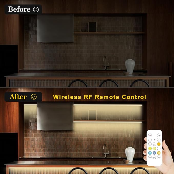 Pandery COB LED Strip Light,CCT Dimmable Strips Light,2700K-6500K,50ft/15m,8mm Wide,CRI90+ 24V LED Strips Kit with Bluetooth APP Control/Music Mode,for Bedroom,Kitchen,DIY Lighting