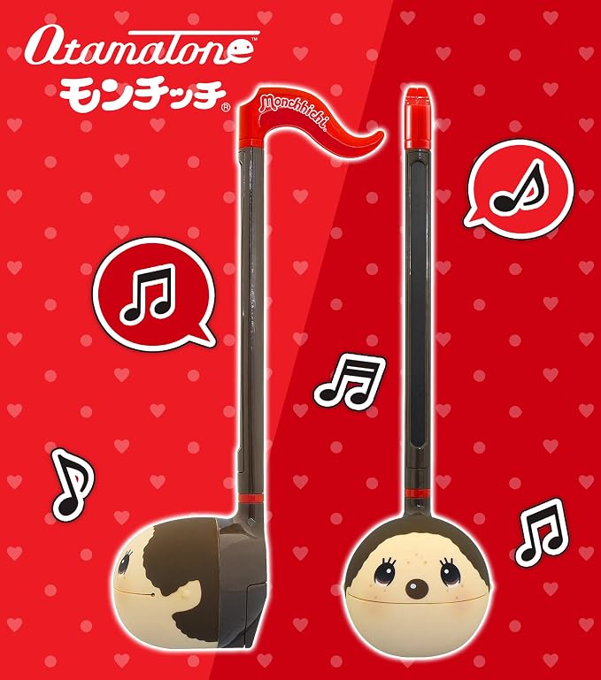 Otamatone Japanese Electronic Musical Instrument Portable Music Synthesizer from Japan by Maywa Denki Studio Award Winning, Educational Fun Gift for Children, Teens & Adults - Monchhichi