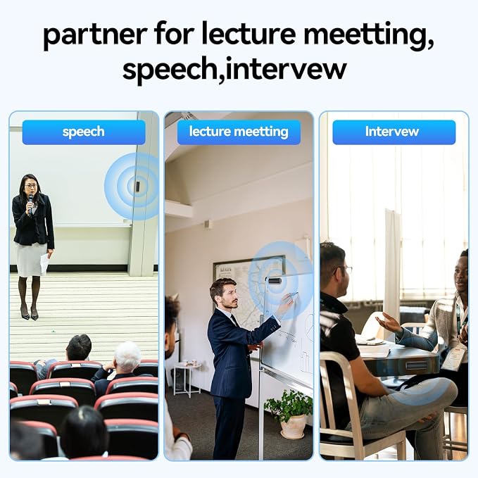 128GB Voice Recorder,500 Hours Continious Recording with Long Battery Life, Professional Noise Reduction, HD Recording for Meetings Lectures Interviews, Noise Cancellation, Voice Activation