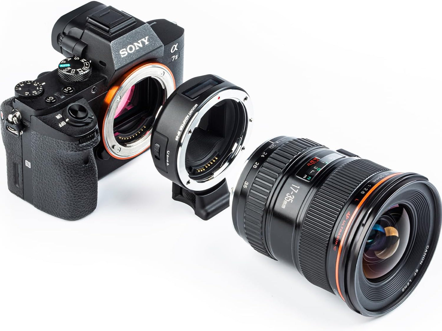 VILTROX EF-E5 Lens Mount Adapter EF/EF-S to E-Mount Auto Focus Lens Converter Ring Compatible with Canon EF/EF-S Lens to Sony E Mount A9 A9II A9III A7V A7IV A7III A7II A7 a6700 a6600 a6400