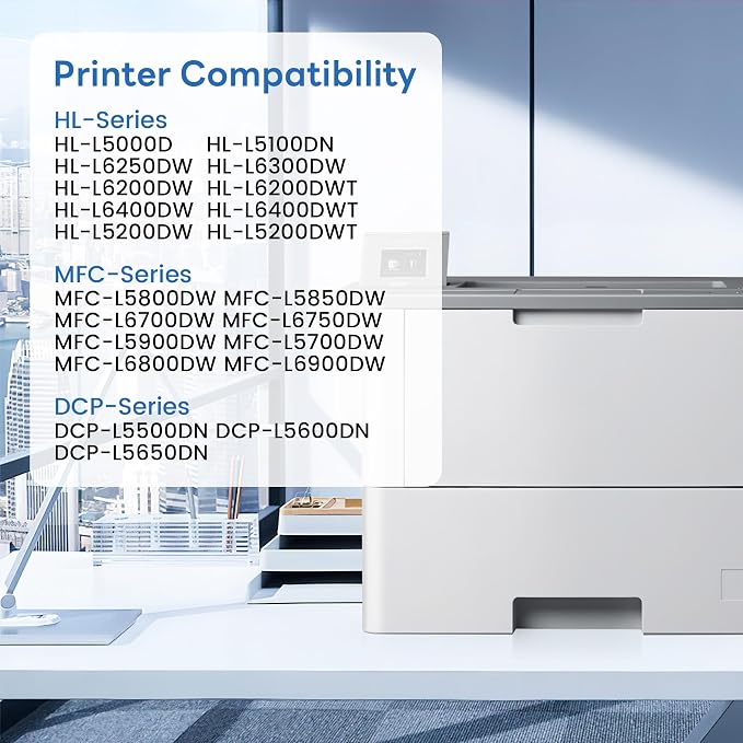 TN-850 TN850 Toner 2 Pack Compatible TN850 High Yield Black Toner Cartridge Replacement for Brother TN-850 MFC-L5850DW MFC-L5700DW MFC-L5900DW MFC-L6900DW MFC-L6800DW Toner.