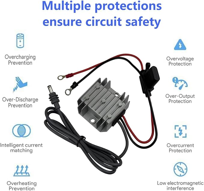 Starlink Mini Booster 12V-24V to 30V 3.5A, Waterproof Power Adapter, Male | 12V Booster Converter Wire, Which is Suitable for Automobiles, Camping and Other Outdoor Environments