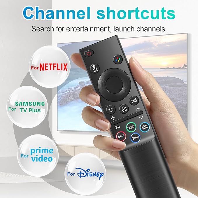 Universal for Samsung TV Remote Control Replacement, Compatible for All Samsung Remote Control for Smart TV Compatible with All S-amsung Smart Curved Frame QLED LED LCD HDTV Series TVs