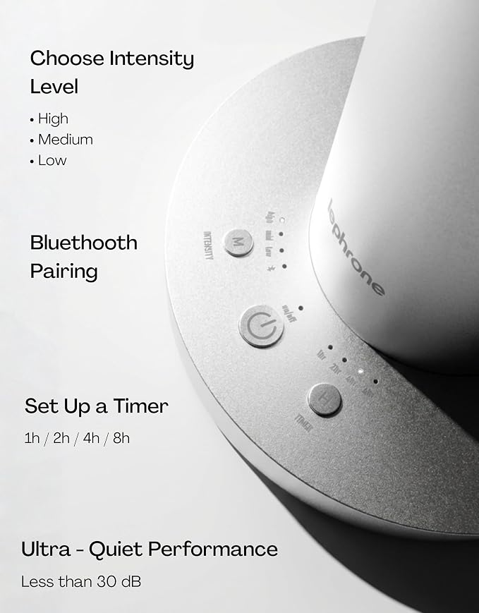 Waterless Essential Oil Diffuser with Smart App | Nebulizer, Aroma Diffuser, Fragrance, Scent Air Machine, 50 ml, Remote, Cold Air Diffuser, Aromatherapy for Home Scenting, Portable