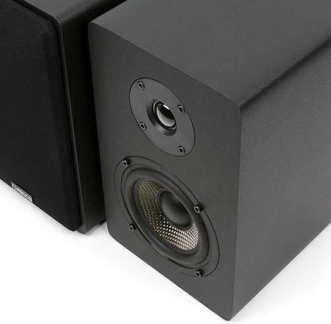 Micca MB42X Advanced Bookshelf Speakers for Home Theater Surround Sound, Stereo, and Passive Near Field Monitor, 2-Way (Black, Pair)