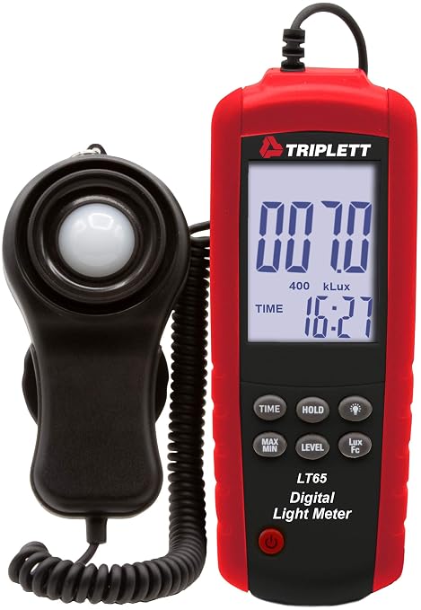 Triplett LT65 Digital Illuminance/Light Meter up to 400,000 Lux / 40,000 Fc