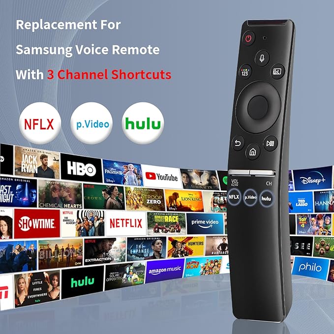 for Samsung-Smart-TV-Remote, Only Replacement for Samsung Smart TVs with Voice Control