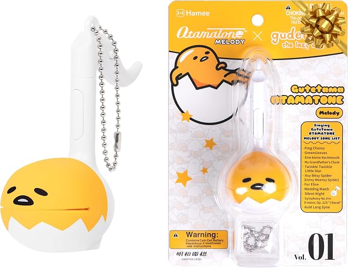 Otamatone Melody Gudetama Electronic Portable Music Instrument / Synthesizer Toy from Japan by Maywa Denki (Officially Licensed Gudetama The Lazy Egg) [English Instructions]