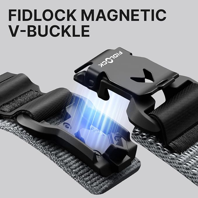 Bandletic Compatible with Apple Watch Series 11 Bands, Wide Soft Stretchy Sport Band with Magnetic Fidlock V-Buckle for iWatch 42mm(Series 11/10), 41mm(9/8/7), 40mm(SE3/SE2/SE/6/5/4), 38mm(3/2/1)