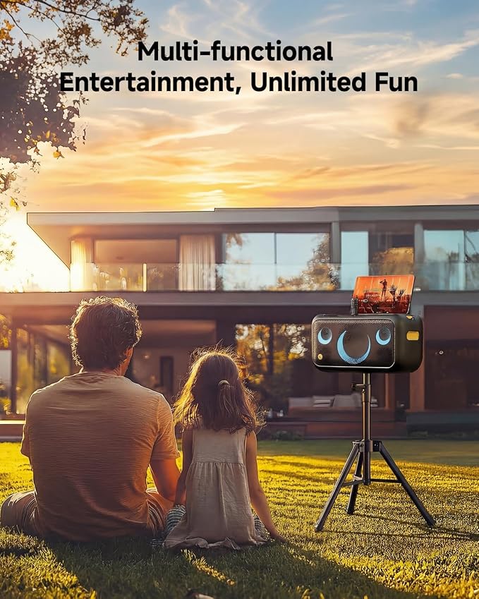 Ikarao Speaker Stand Adjustable Height 36"-47", Heavy Duty Carbon Steel Karaoke Machine Stands with Dual Tension Knobs, Portable Tripod Speaker Mount for PA DJ System & Party, 35mm Insert, 66lbs Load