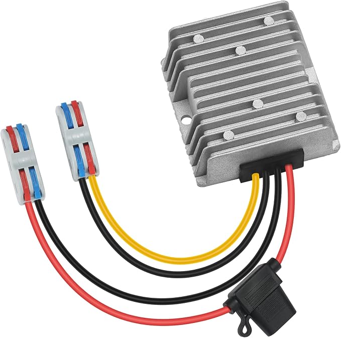 30-90V to 24V 20A 480W DC-DC Buck Converter Voltage Regulator - Heavy Duty Step Down Power Supply for Golf Carts, Solar Systems, Industrial Equipment