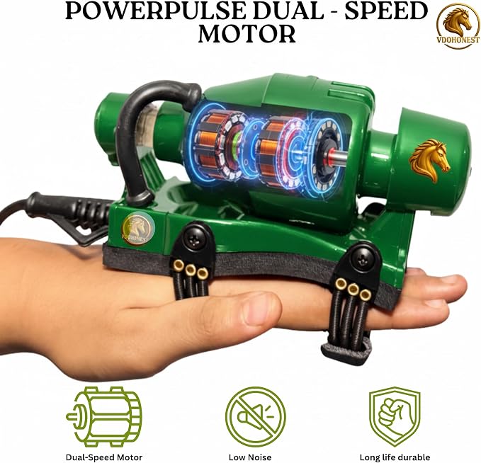 Powerful Double Speed Floating Action for Full Body Massager Corded Electric Powered, Barber Massager Green