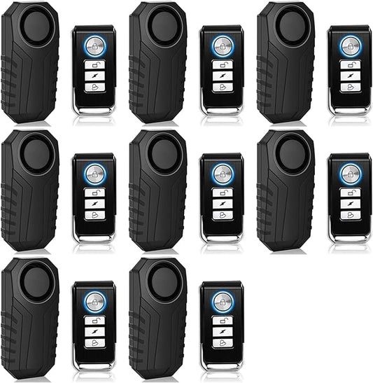 Bicycle Alarm System Anti Theft,USUPERINK Bike Alarms for Ebikes,113dB Bike Alarm,IP65 Waterproof,7 Levels of Sensitivity Adjustment,Suitable for Bicycles,Motorcycles,Electric Scooters,Ebike,8PK