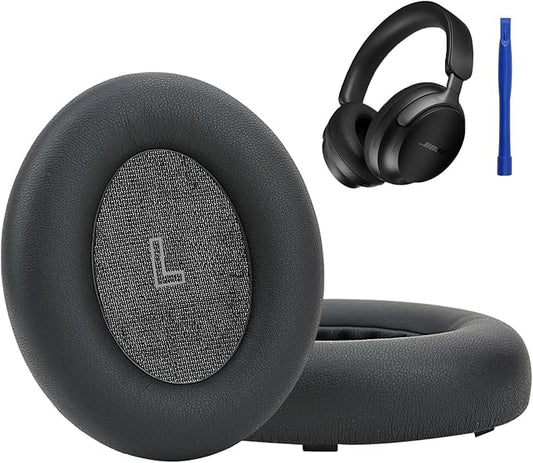 Earpads Replacement Compatible with Bose QuietComfort(QC) Ultra Headphones with Premium Protein Leather and Memory Foam (Black)