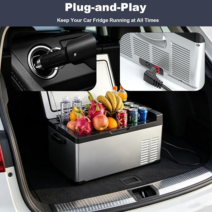 Car Charger for Car Refrigerator Compatible with Alpicool, Bodega, Euhomy, BougeRV, ARB, ICECO, Setpower, JoyTutus Car Refrigerator Power Cord