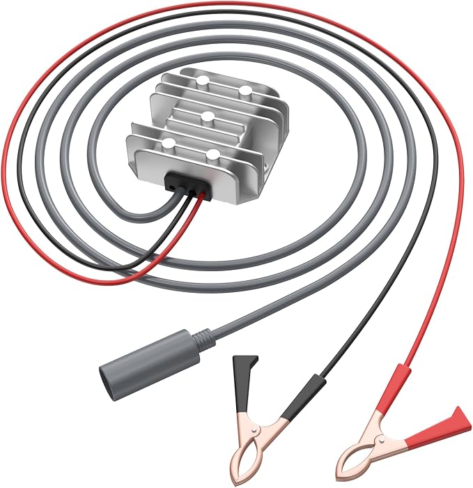 Starlink Mini 12v Adapter, Starlink Mini Power Supply 12V to 30V/3.5A DC Converter for RV/Truck/Solar Panel, Compatible with Starlink Mini Accessories, Upgrade with Removable Alligator Clips