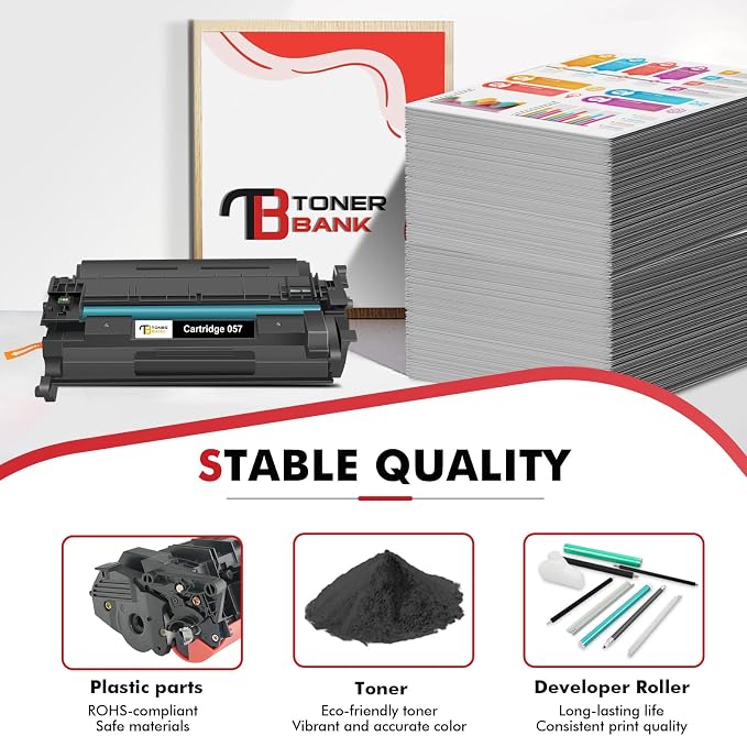 057 Toner Cartridge Black 2-Pack Replacement for Canon 057 057H CRG-057 MF445dw MF455dw Toner Cartridge for ImageCLASS MF445dw MF448dw LBP226dw LBP227dw LBP228dw MF449dw MF445 MF440 MF450 Printer Ink