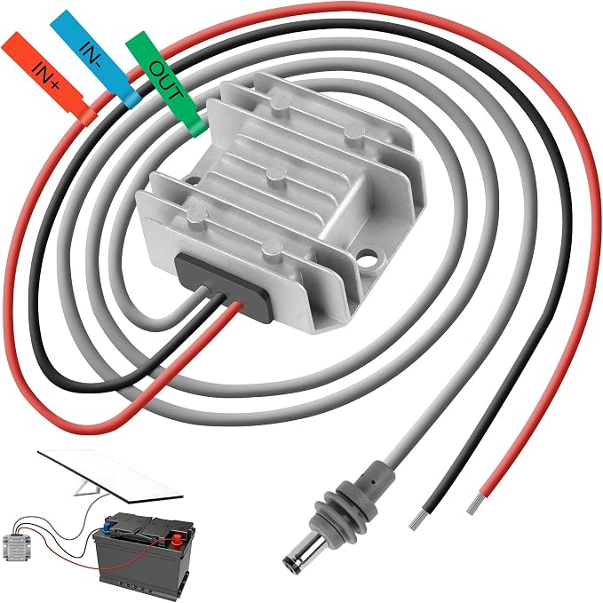 Starlink Mini 12V Adapter 12V/24V to 30V 3.5A, Waterproof DC Step Up Converter with Male Plug 9-28V Input for RV/Off-Grid/Marine, Starlink Mini Accessories starlink mini Power Supply