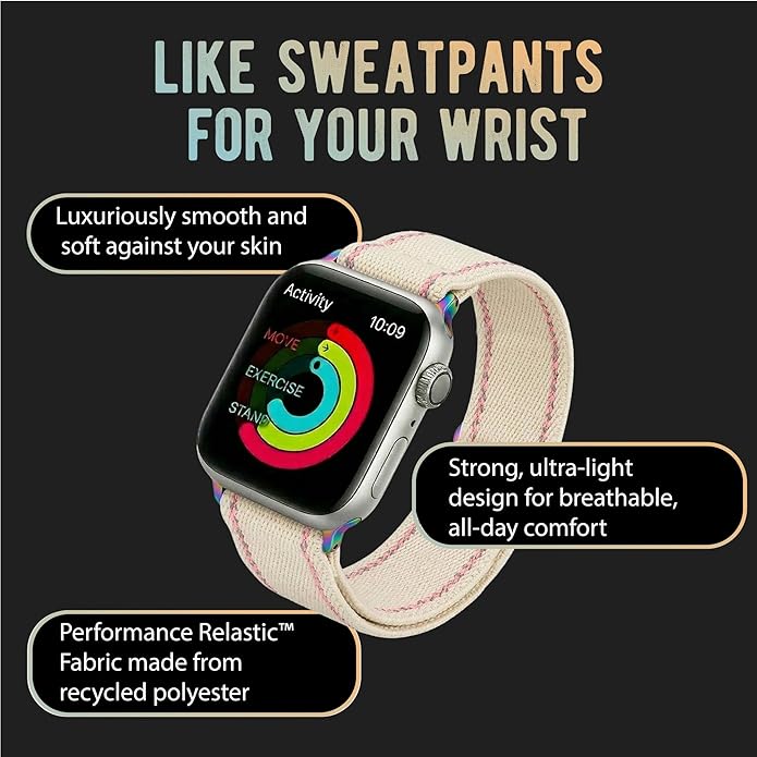Braxley Bands for Apple Watches - Stretchy and Washable - Adjustable with Apple Watch Bands for Women & Men - Compatible with Apple Watch Series SE Ultra 9 8 7 6 5 4 3 2 1