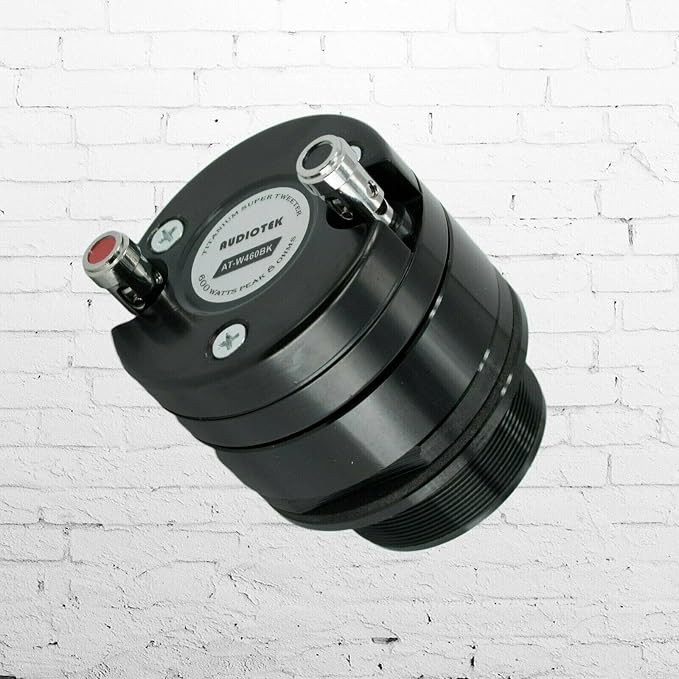 Audiotek ATW460BK 1" 600W Car Pro Audio Heavy Duty Titanium Super Tweeter