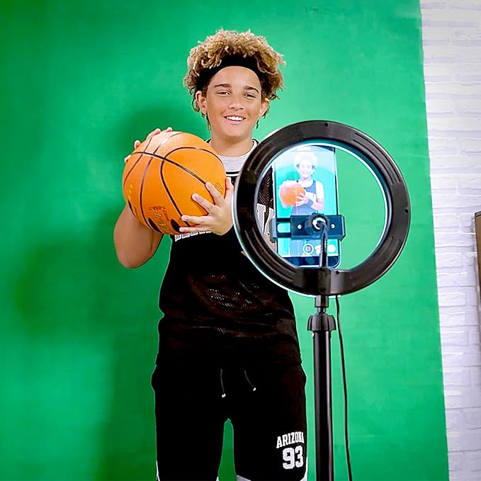 Canal Toys New So DIY TikTok Instagram YouTube Multicolored Ring Light with Green Screen and Phone Mount Tripod. Studio Creator 2 Influencer Video Creator Kit
