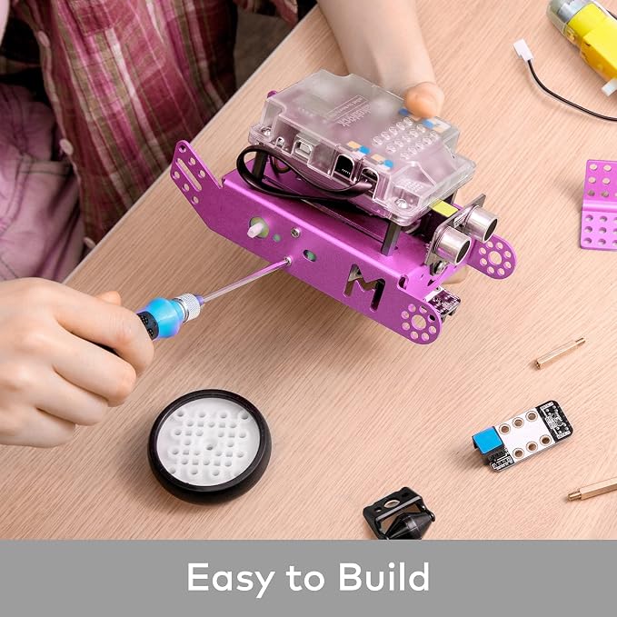 Makeblock Bundle of Pink mBot Robot Kit + Servo Pack Robot Add-on Pack