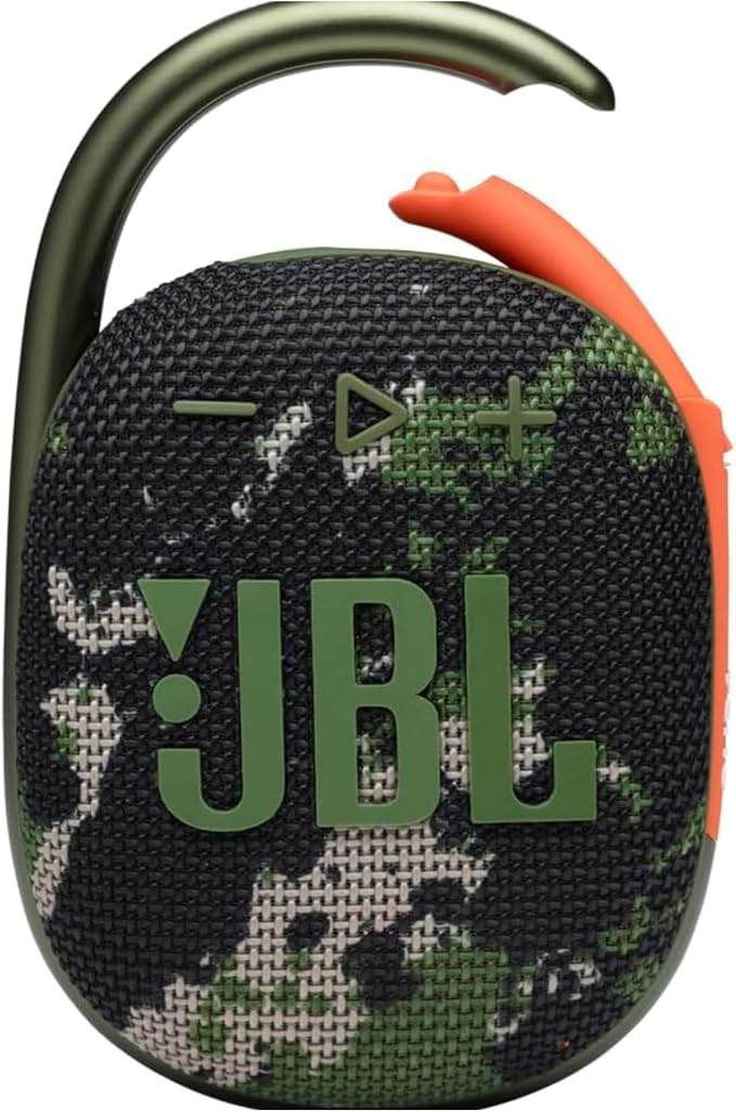 JBL Clip 4 Ultra-portable Waterproof Speaker (Squad) (Renewed)