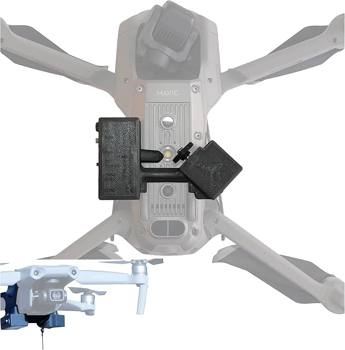 Release and Drop Professional Device for DJI Mavic AIR 2 / 2S - U.S. Patent - Drone Fishing, Bait Release, Load Delivery, Search and Rescue and Fun - by DRONE SKY HOOK