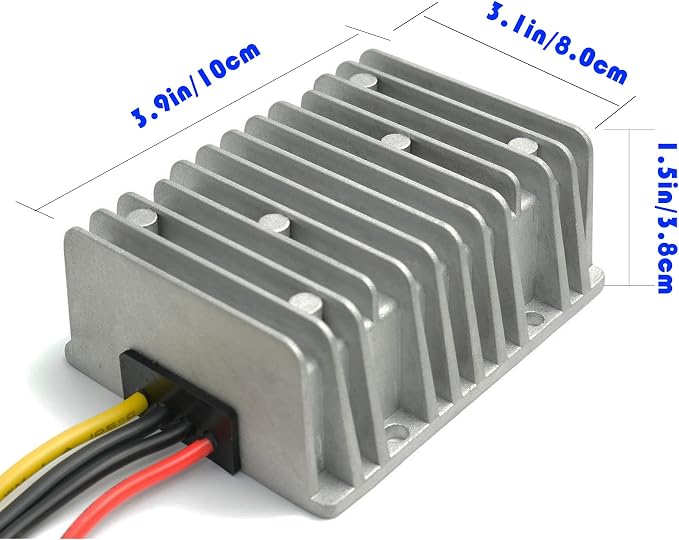 Voltage Reducer 36V 48V Step Down to 24V 30A 720W, Waterproof Big-Size DC Converter, High-Power Power Supply Module Buck Transformer for Golf Cart, Forklifts, Car