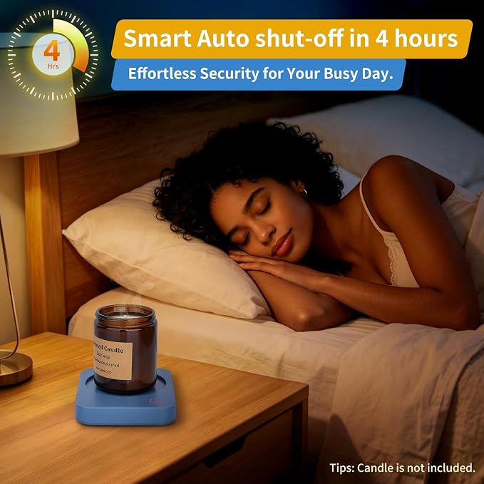 VOBAGA Coffee Mug Warmer for Desk with Auto Shut Off & 3-Temp Settings, Coffee Cup Warmer with Smart Safety Alert Home Office Accessory, Perfect for Coffee, Tea, Milk (No Mug)