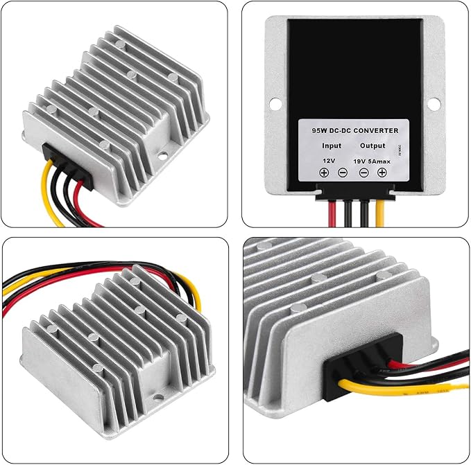 SUPERNIGHT DC 12V Step Up to 19V 5A 95W Boost Converter Waterproof Voltage Regulator for Golf Cart Club Car LED Strip Light