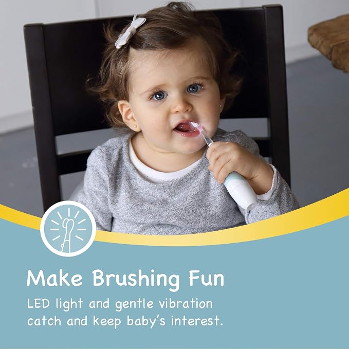 Papablic BabyHandy 2-Stage Bundle with Arya Toddler Sonic Electric Toothbrush
