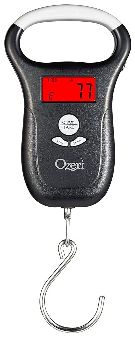 Ozeri LS2 Multifunction Propane Tank Scale and BBQ Gas Gauge, with Luggage and Fish Scale