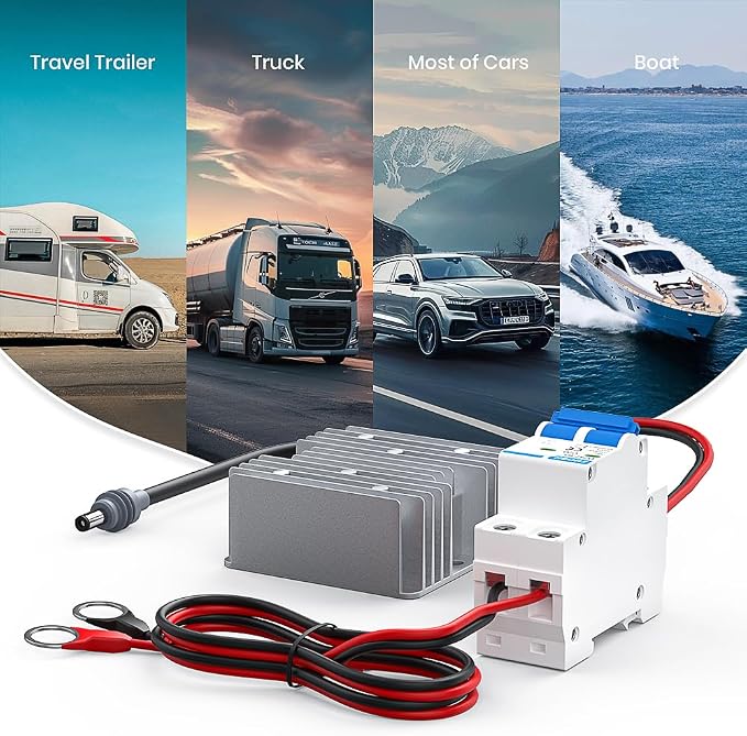 for Starlink Gen 3 12V Conversion Kit,12V to 57V DC Step UP Converter for Starlink V3,Starlink Gen 3 Router Boost Converter for RV/Outdoor