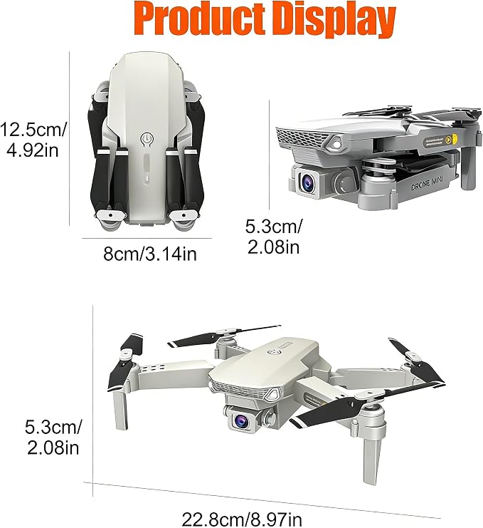Mini Drone with Camera for Beginners 4K FPV Foldable RC Quadcopter, WiFi Gesture Photography Helicopter Toy Gifts for Adults