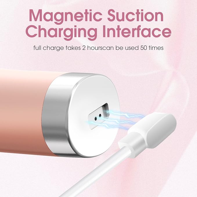 Facial Cleaning Brush, Facial Scrub Facial Scrub Brush, Men & Women Rechargeable Facial Electric Facial Scrub Cleansing Brush Pink