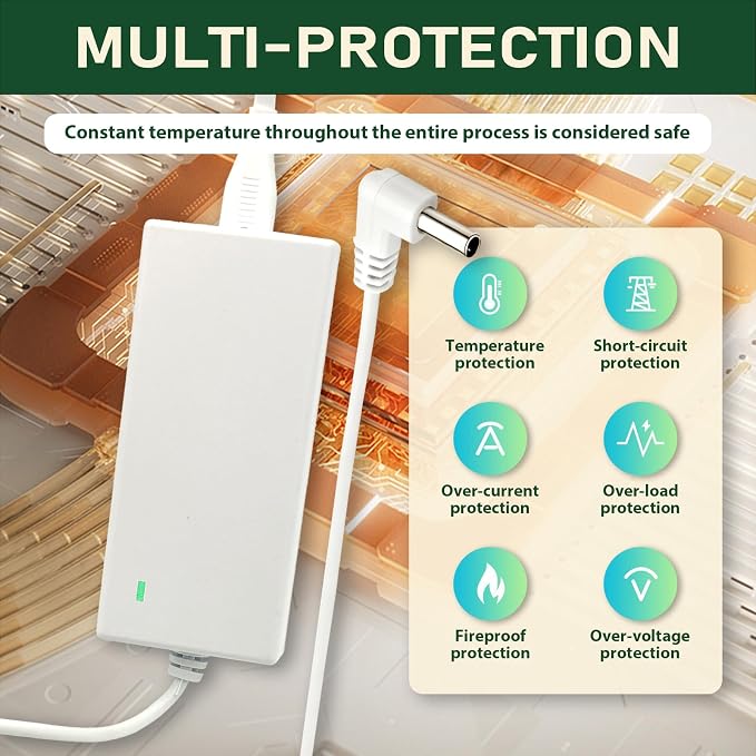 4.5V Power Adapter for Lemax Lighted Accessory 94566 94563 94564 94565 74295 74269 74707 84428 44242 Christmas Halloween Village Lights Micro Lighting Building Decor(12 Output White)
