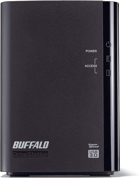 BUFFALO DriveStation Duo 2-Bay 4TB (2x2TB) TAA Desktop External Hard Drive USB 3.2