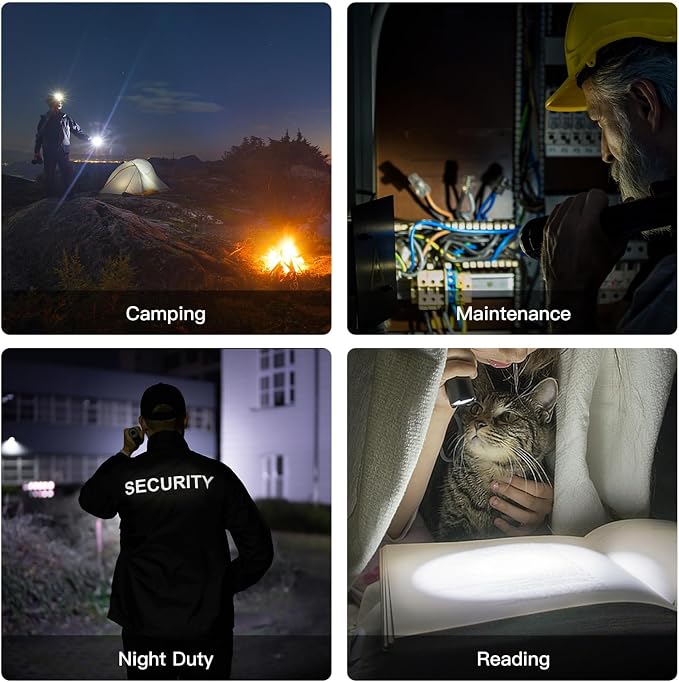 ThruNite TT20 Tactical Flashlight, 2010 Lumens High Power LED Flashlight, USB-C Rechargeable Flashlights with Dual Switch & 6 Modes, IPX8 Aluminum Handheld Light for Hunting Camping Emergency