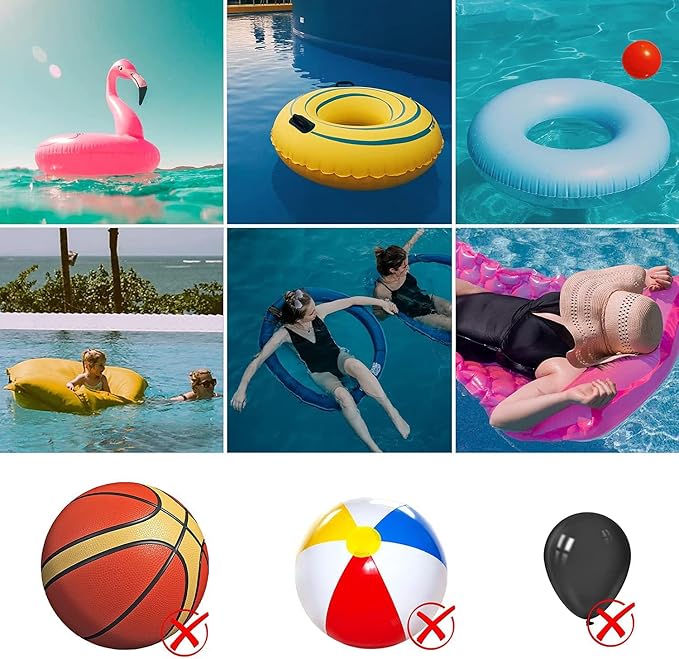 Electric Air Pump for Inflatables, Quick Fill Inflator/Deflator, 5 Nozzles,110-120V AC, 600W