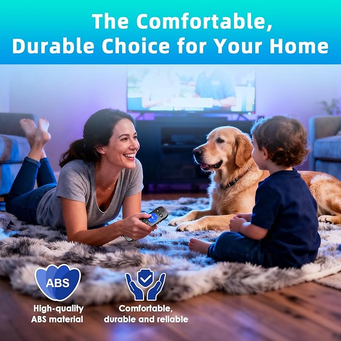 Replacement for Roku Voice Remote : Voice Remote Control for Roku TV, Audio Devices, Streaming Stick, Most Players with 4 Shortcuts & Easy Setup, Purple