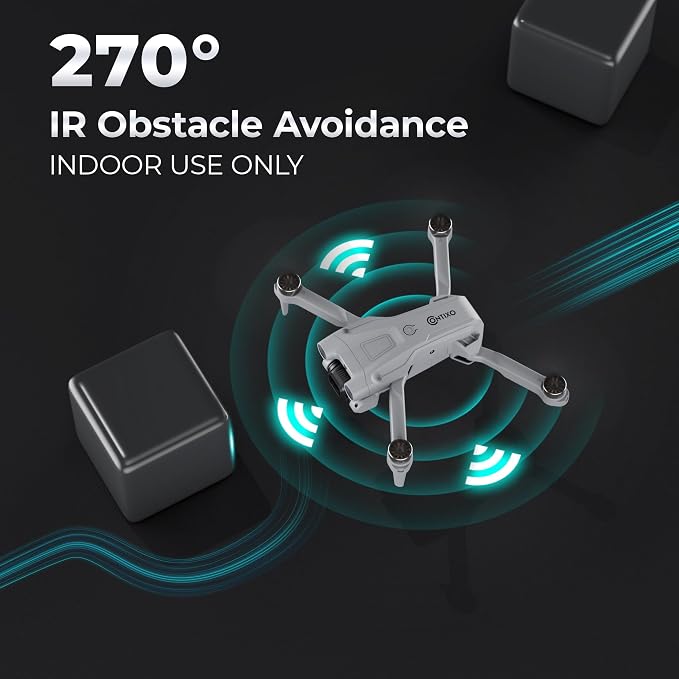 Contixo F21 Pro Drone with Dual Camera, 30 Min Flight Time With 2 Batteries, 4.3" Screen Remote, Obstacle Avoidance, Optical Flow Hover, 2.4GHz FPV, Altitude Hold, 3D Flip Drones For Adult Teenager