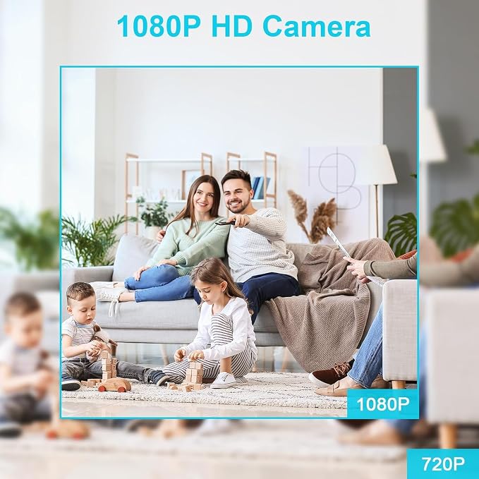 Small Indoor Outdoor Camera Security Wireless Home Cameras Spy Mini WiFi Pet Camaras, HD Tiny Nanny Cam,Wide Angle,Night Vision, Home Indoor Outdoor Camara,Can No Need WiFi Cams For House Security