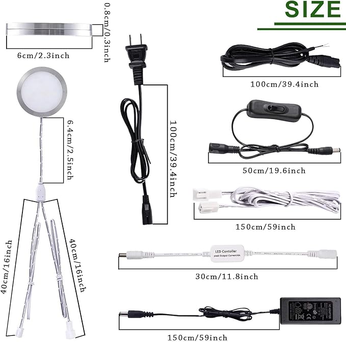AIBOO Linkable Under Cabinet LED Lighting 12V Dimmable Puck Lights with Wireless RF Remote Control, Hardwired & Wall Plug in for Kitchen Mood Lighting (Warm White, 12 Lights Kit)