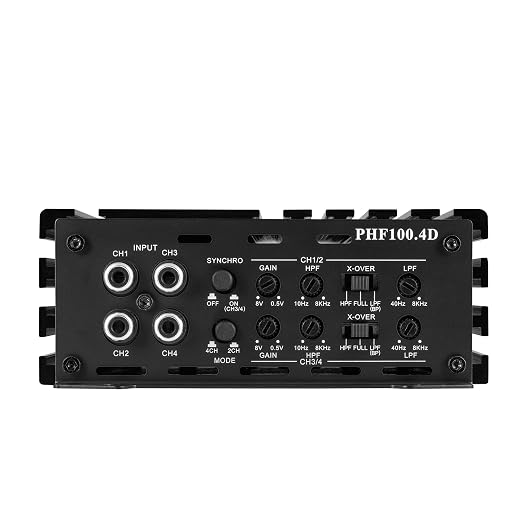 PLINIUS PHF100.4D car Audio Amplifier 4 Channels Full Range Class D Multichannel
