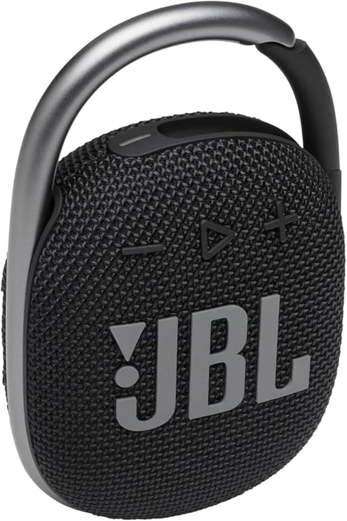 JBL Clip 4 Portable Wireless Bluetooth Waterproof/Dustproof Speaker - Black (Renewed)
